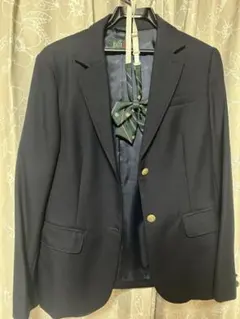 EAST BOY 紺ブレザー 金ボタン　ジャケット　イーストボーイ　緑リボン