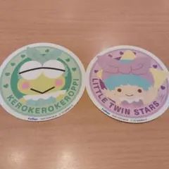 サンリオキャラクターズ　ナムコで推し色！〜カラフルバスタイム〜Ｃ賞ステッカー２枚