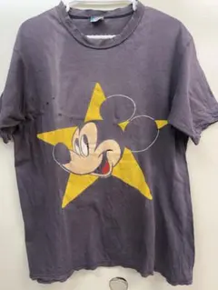 Disney ミッキーマウス Tシャツ X-LARGE ダークパープル