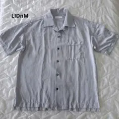 LIDnM リドム 半袖シャツ グレー 日本製　S ボタンアップのサムネイル