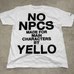 YELLO NO NPCS 半袖 Tシャツ ホワイト