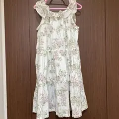 美品⭐︎ボントン　フリル ノースリーブ ワンピース　6yのサムネイル