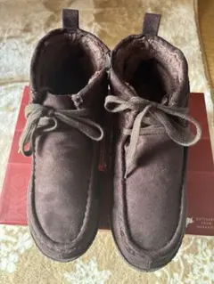 新品・未使用⭐︎ブラウンファスナー付きムートンブーツ