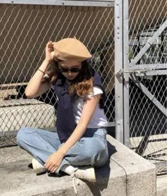 売り切り！ ベレー帽 韓国 レディース nugu barnnet fil