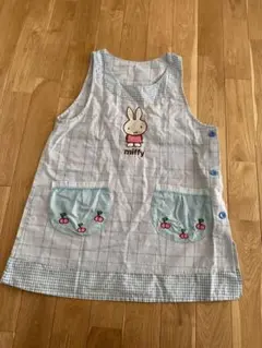 ミッフィー エプロン チェック柄