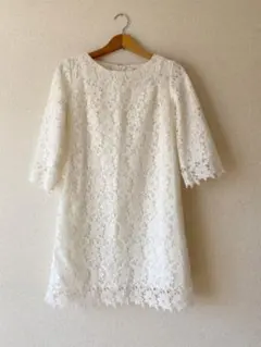 新品　ページボーイ　花柄レース　ワンピース