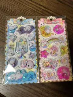 キラキラ⭐︎ウォーターシール⭐︎シマエナガ⭐︎フワフワらびちゃん⭐︎2セット
