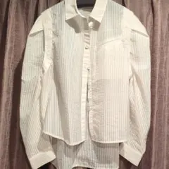 Yves saint Laurent ストライプシャツ - メルカリ