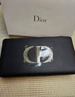 最終値下げ!!ディオール ブラックレ ザー コスメポーチ ボックス ノベルティ