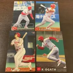 プロ野球チップスカード  広島東洋カープ　4枚