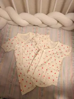新生児 肌着 ロンパース 2枚セット