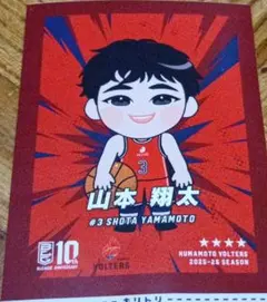 B.LEAGUE Bリーグ チップス3 熊本ヴォルターズ 山本翔太のサムネイル