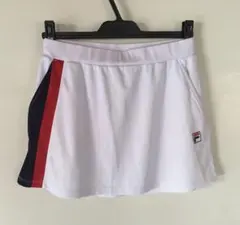 フィラ FILA ホワイトスコート　サイドストライプ　Lサイズ