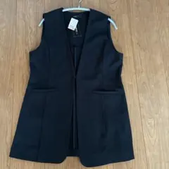 CLOSSHI Biz ロングジレ ブラック M