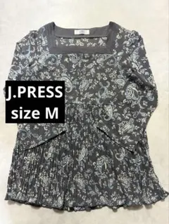 J.PRESS 花柄プリーツチュニック 七分袖　レディース　プリーツ　春服のサムネイル