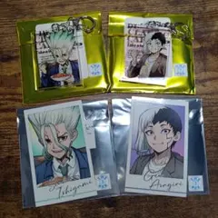 Dr.STONE アモカフェ ビジュアルカード アクリルキーホルダー 千空 ゲン
