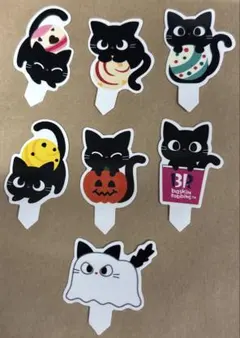 ④サーティワン　黒ねこ　ピック　7枚