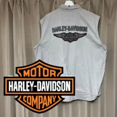 ハーレーダビッドソン Harley-Davidson ベスト ビッグシルエット