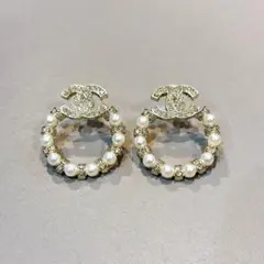 ヴィンテージ CCロゴピアス ゴールド