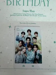 Snow Man 2025 バースデーカード