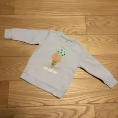 アイスクリーム刺繍トレーナー 95cm