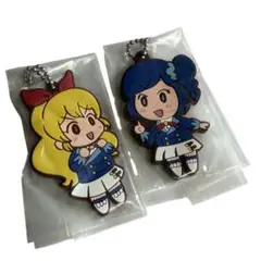 【新品 未開封】アイカツ　カプセルラバーマスコット　星宮いちご　霧矢あおい