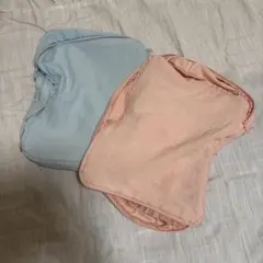 両面　圧縮　トラベルポーチ　セット　ブルー　ピンク