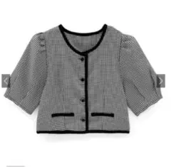 グレイル　チェック柄ショート丈トップス　at1803