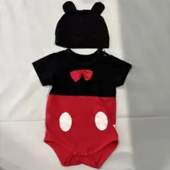 ミッキーロンパース・帽子セット