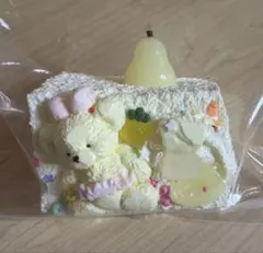 kikisquishy くま 梨 3層 パン ケーキ もち米 L スクイーズ