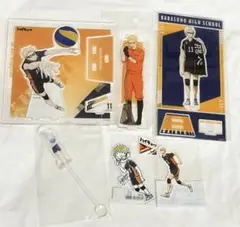 ハイキュー !! ステッカー＆アクリルスタンド 6点セット 月島蛍