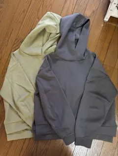 フード付きスウェットパーカー 2色セット