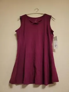 JUST be パープル チュニック 1X 半袖　　72