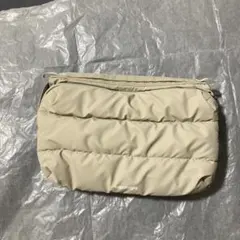 topologie ベージュ キルティング ショルダーバッグ