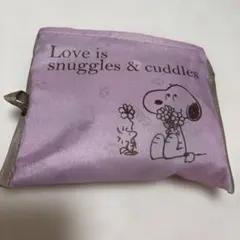 PEANUTS スヌーピー エコバック ピンク