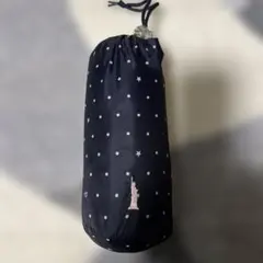 ネイビー 水玉模様 レインコート