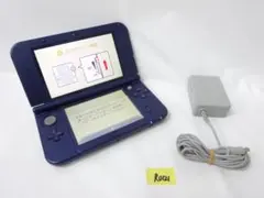 New 3DS LL ネイビー 本体 ACアダプター付き 動作品　R0121
