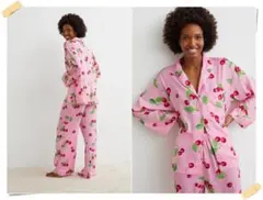 H&M チェリー　パジャマ　上下セットのサムネイル