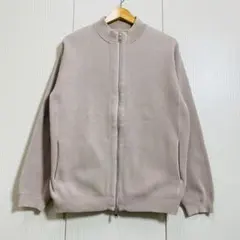 ビューティアンドユース BY モックネック アゼ ジップ ブルゾン L