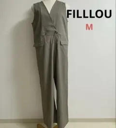 FILLLOU サロペット オールインワン ダブルボタン ノースリーブ Mのサムネイル