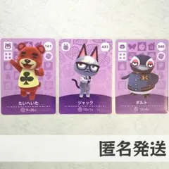 amiiboカード【ジャック　たいへいた　ボルト】あつまれ どうぶつの森　あつ森