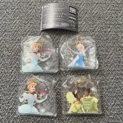 ディズニーキャラクターシャイニーピクシーダスト アクリルキーホルダー 4個セット
