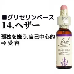 14.ヘザー（10ml）ノンアルコールフラワーエッセンス　Nelson社のサムネイル