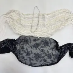 ラピーヌ ショール ネックレス 豪華3点セット パーティー 美品　高級　羽織もの