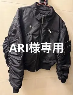 ギャザー袖 ブラック MA-1ジャケットのサムネイル