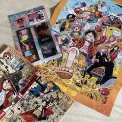 ONE PIECE フィルム 風クリアしおり& ポスターセット世界人気投票券 