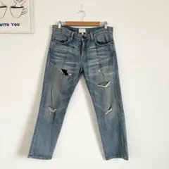 カリントエリオット　ダメージ加工　デニムパンツ　ヴィンテージ加工　カジュアルのサムネイル