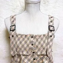 最終★極美品♡BURBERRY ノバチェック♡ティアードワンピ♡ジャンスカ♡ロゴ