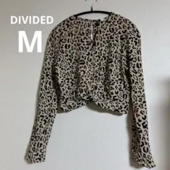 DIVIDED 【M】H&M レオパード柄 クロップド丈シャツ　オシャレ　Y2K