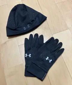 アンダーアーマー 冬用ランニングビニーとグローブセット